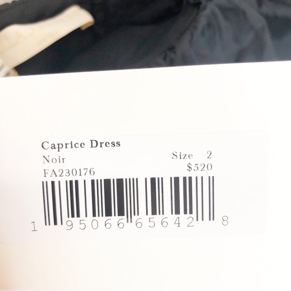 Ulla Johnson Caprice Poplin Off the Shoulder Midi Dress Noir Black Size 2 NEW - Picture 12 of 16